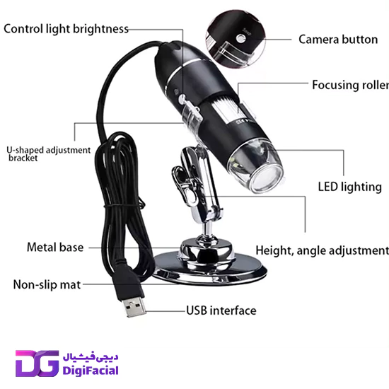 دستگاه میکروسکوپ دیجیتالی آنالیزور پوست و مو 1600x
