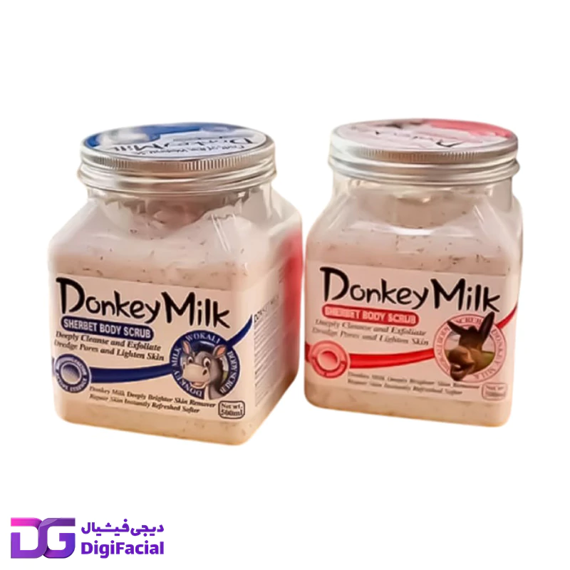 اسکراب شنی بدن شیر الاغ وکالی