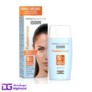 کرم ضد آفتاب دور چشم و صورت ایزدین فیوژن واتر SPF50