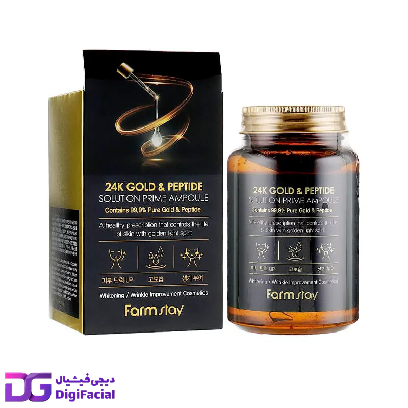ژل آبرسان طلا و پپتاید فارم استی