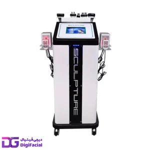 دستگاه لاغری اسکالپچر ایستاده 6 هندپیس با پد لیپولیز