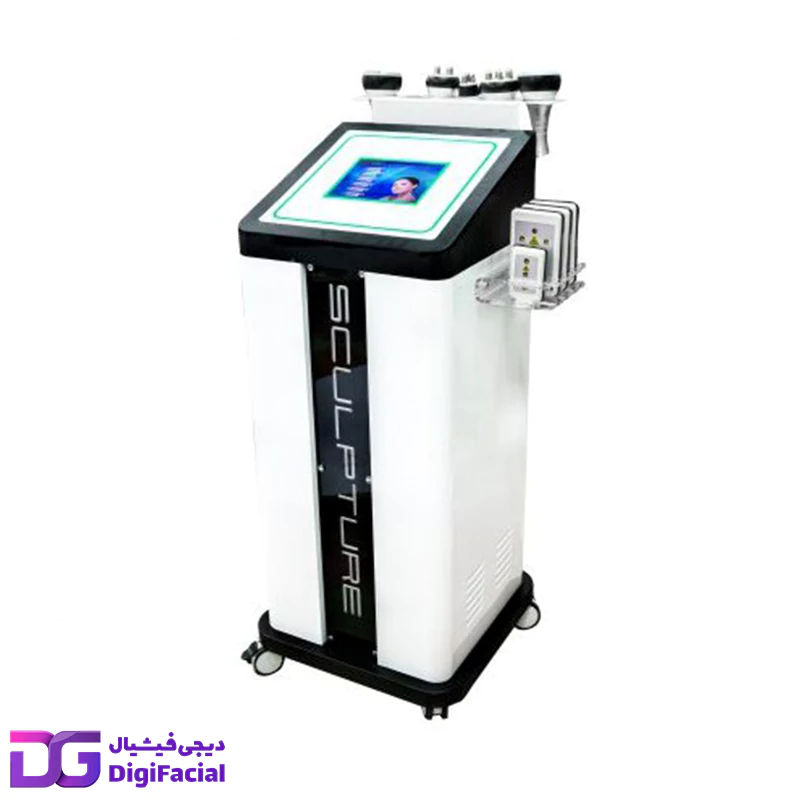 دستگاه لاغری اسکالپچر ایستاده 6 هندپیس با پد لیپولیز